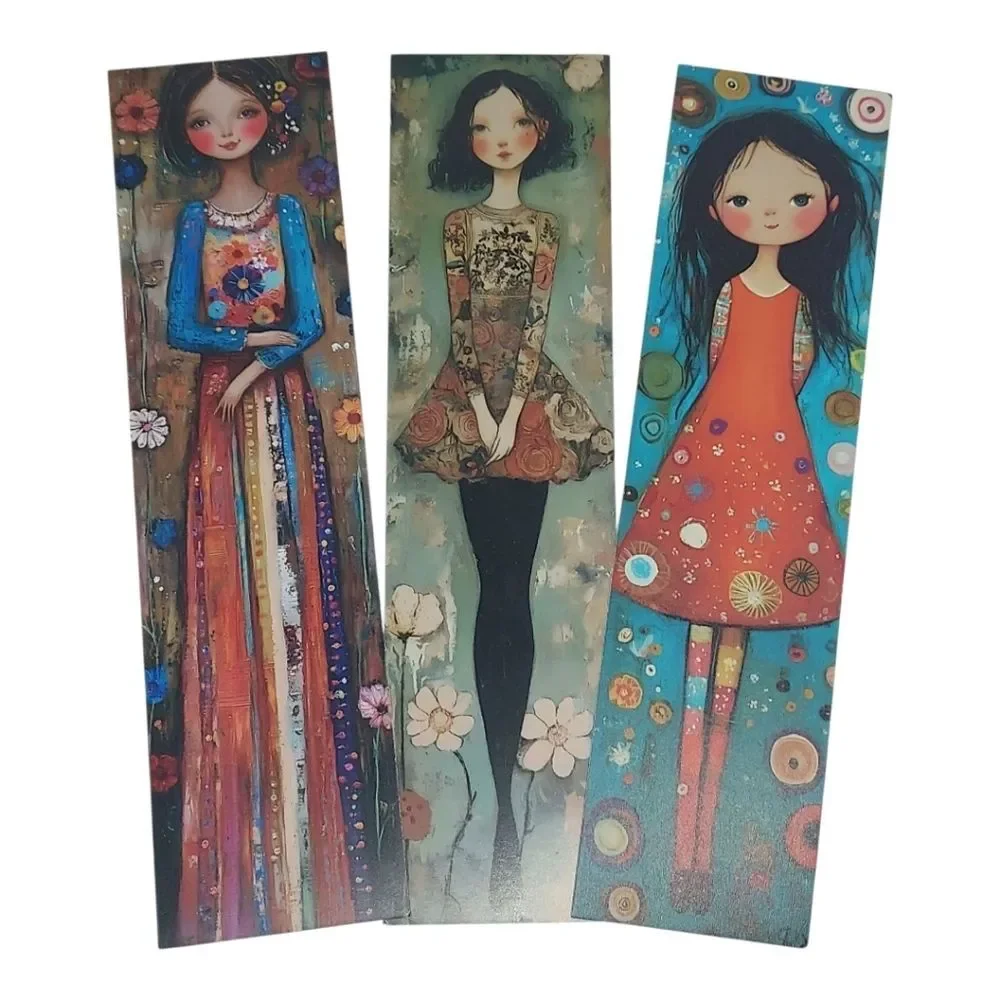Boho Style Cosmetic, Makeup, Pencil Pouch Bag Colorful Book Print NWT